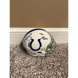 Jonathan Taylor & Edgerrin James signed autographed Indianapolis Colts Mini JSA